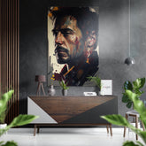 Iron Man Brushed Aluminum Dibond Wall Art.